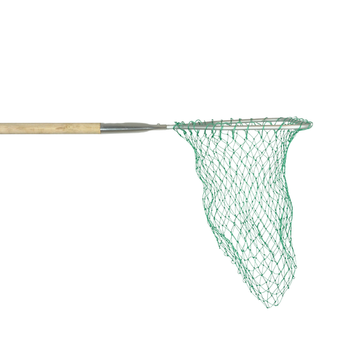 Joy Fish Landing Net 13" x 11" Hoop 4' Wood Handle