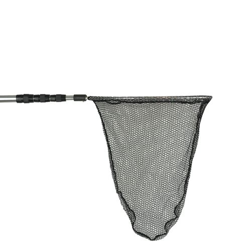 Joy Fish Landing Net 17" X 20" Hoop 6.5'-24' Handle Telescoping Black