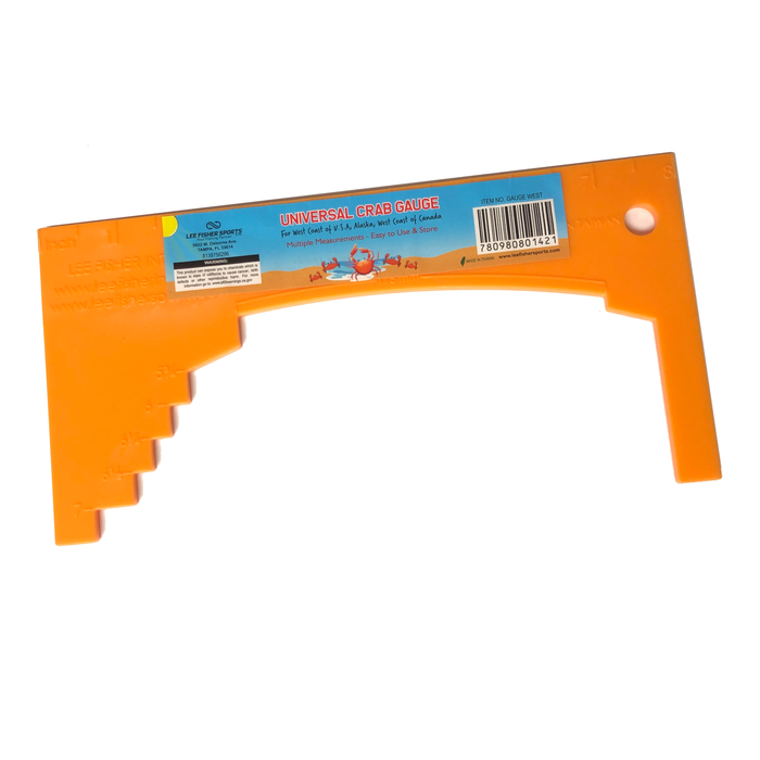 Lee Fisher Universal Crab/Lobster Gauge West Coast Orange