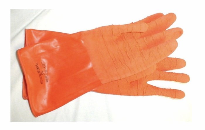 Joy Fish Latex Shrimp Glove Orange