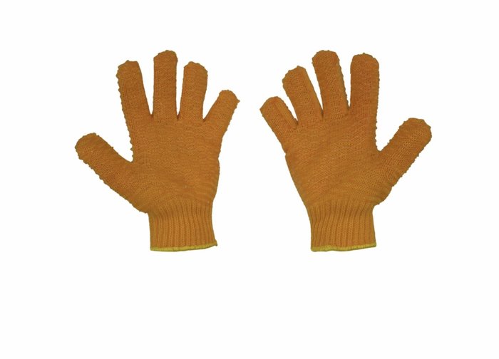 Joy Fish Orange Knit Vinyl Coated Glove