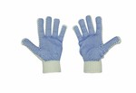 Joy Fish White Knit Blue Dot Glove