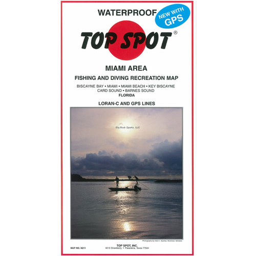 Top Spot N210 Map- South Fla Ofshore Miami To Marco LORAN-C & - Florida  Fishing Outfitters Tackle Store