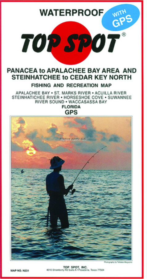Top Spot N231 Map- Panacea Apalachee Steinhatchee To Cedar Key