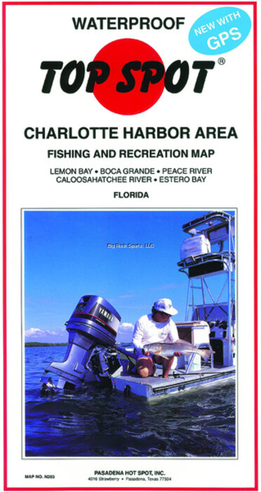 Top Spot N203 Map- Charlotte Harbor Lemon Bay To Estero Bay