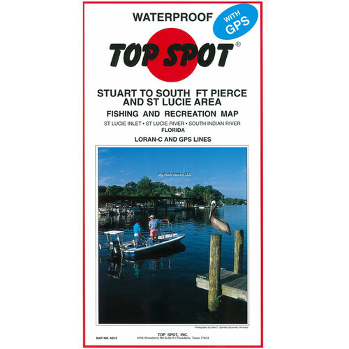 Top Spot N215 Map- Stuart Ft Pierce St Lucie Inlet To S Indian River