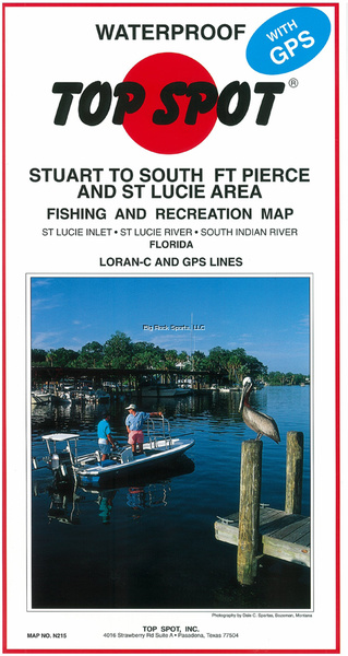 Top Spot N215 Map- Stuart Ft Pierce St Lucie Inlet To S Indian