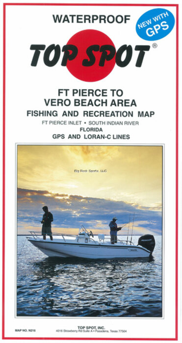 Top Spot N216 Map- Ft Pierce Vero Bc Ft Pierce Inlet To South Indian