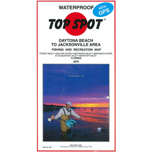 Top Spot N221 Map- Daytona Jacksonvil Ponce Inlet Mayport