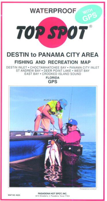 Top Spot N225 Map- Destin To Panama Destin Inlet To Crooked Island