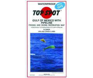 Top Spot Fishing Map from West Coast Florida Offshore Homosassa to Everglades