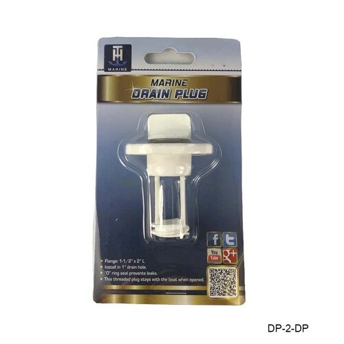 T-H Marine Drain Plug - White