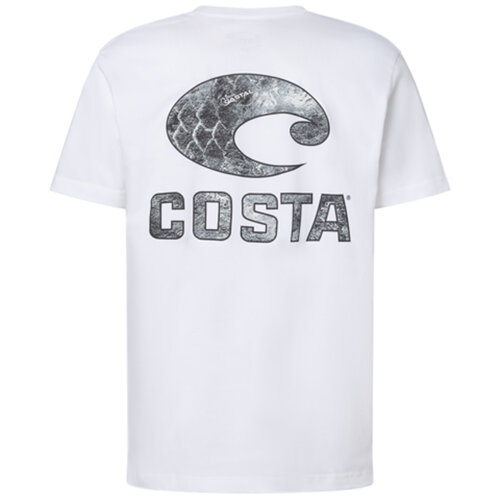 Costa Del Mar Mossy Oak Coastal SS Crew White