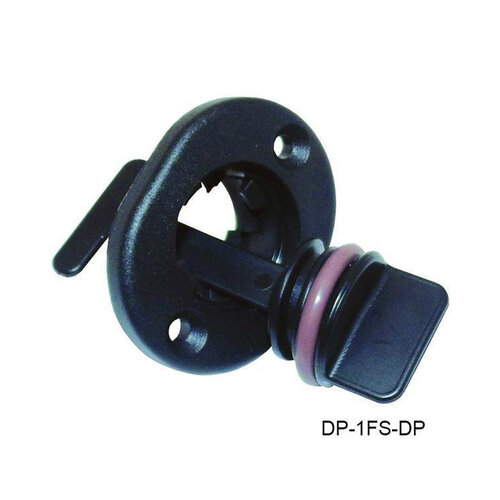 T-H Marine Drain Plug Flexible Steam Black