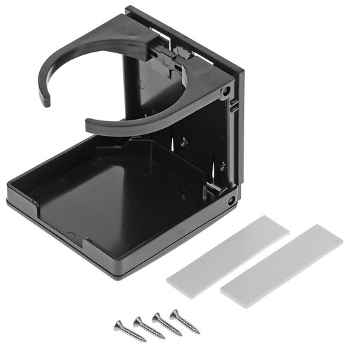 T-H Marine Adjustable Drink Holder w/Stainless Steel Hardware Black