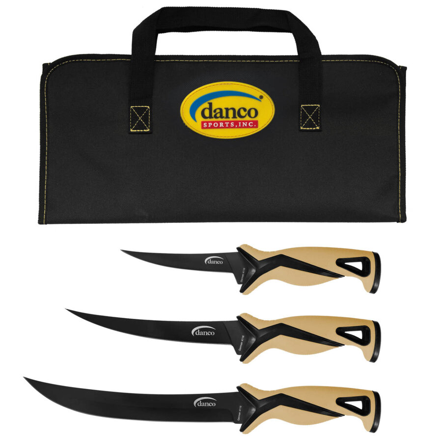 Danco Pro Series 3 Piece Knife Kit  Florida Fishing Outfitters - Florida  Fishing Outfitters Tackle Store