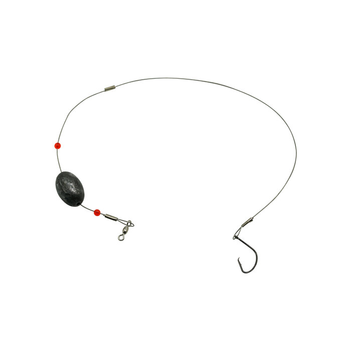 Joy Fish Weighted Redi-Rig 40Lb 18" Stainless Steel Circle Hook 1/0