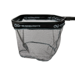 Joy Fish Floating  Landing Net 14" X 16" Hoop, 12" Deep, 7" Handle Black