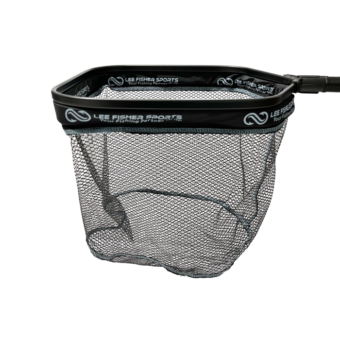 Joy Fish Floating  Landing Net 14" X 16" Hoop, 12" Deep, 7" Handle Black