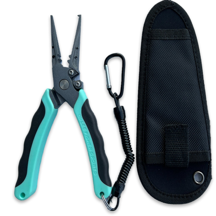 Lee Fisher Sports 7.5" Stainless Steel Split Ring Plier w/tungsten cutter
