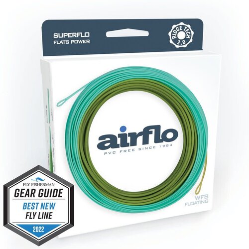 Airflo Ridge 2.0 Flats Power Taper Fly Line Sea Grass/Aqua
