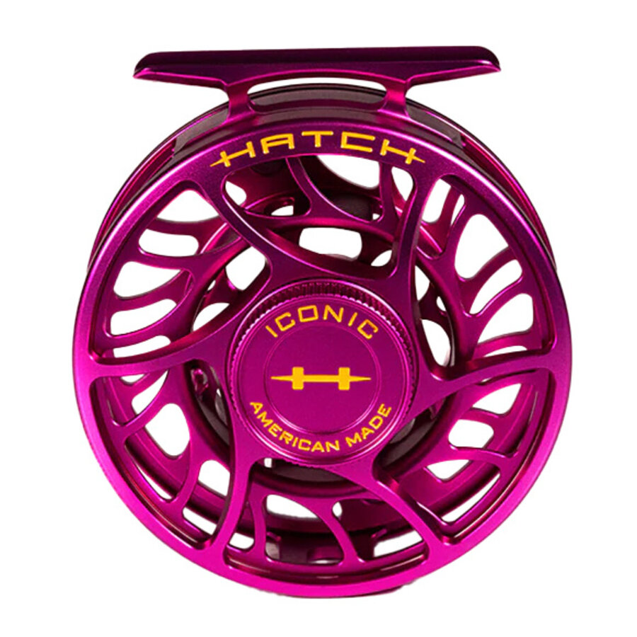 Hatch Iconic Fly Reel - Large Arbor - Campfire with Smoke