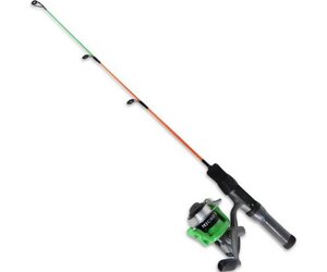 bamboo poles for fishing Eagle Claw 10' Rigged, 05100-006 Spinning Rods. Feelfree Lure II Tandem Color:Chartreuse Multi Colored recurve