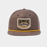 Grundens Trout Patch Rope Trucker Hat Brown