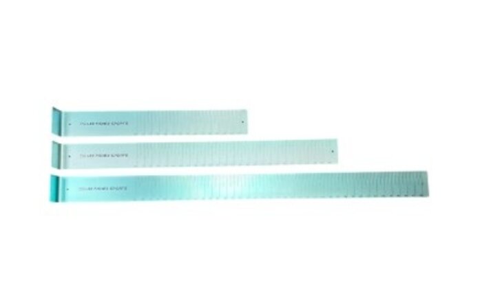 Lee Fisher Sports Metal Ruler Aqua Blue