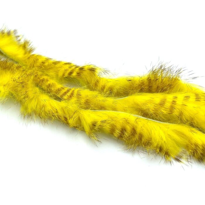Hareline Dubbin Brown Barred Magnum Rabbit Strips