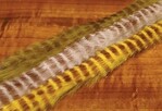 Hareline Dubbin Brown Barred Magnum Rabbit Strips