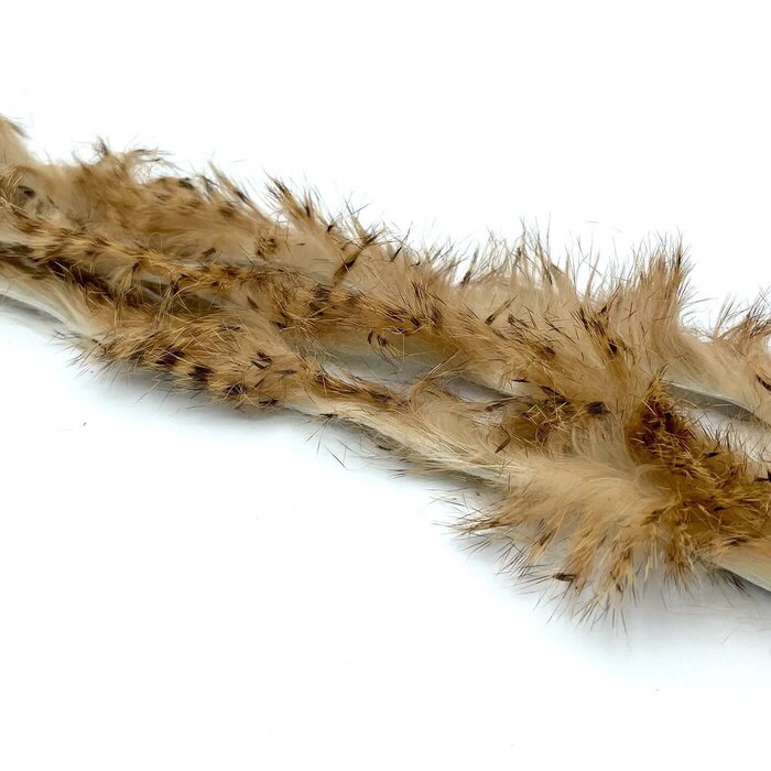 Hareline Dubbin Brown Barred Magnum Rabbit Strips