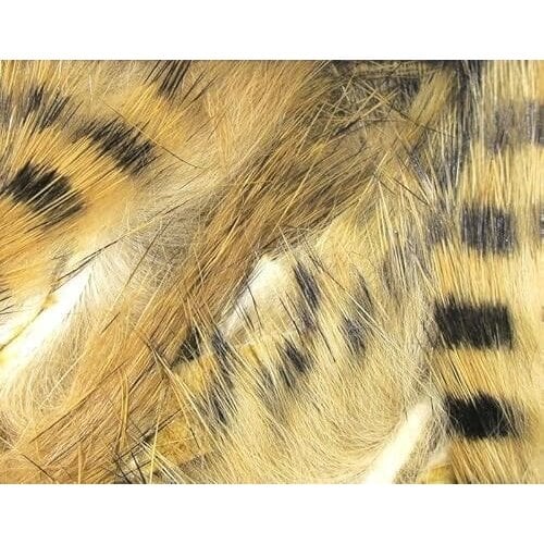 Hareline Dubbin Black Barred Magnum Rabbit Strips