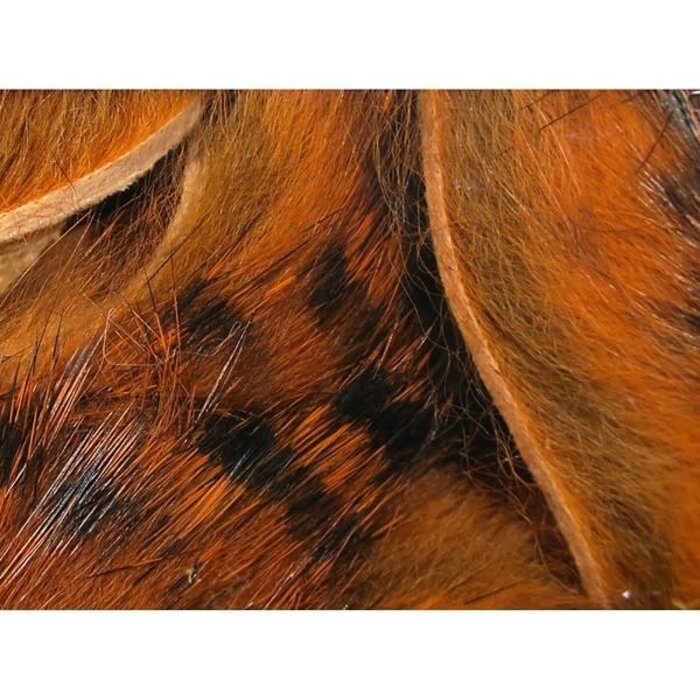 Hareline Dubbin Black Barred Magnum Rabbit Strips