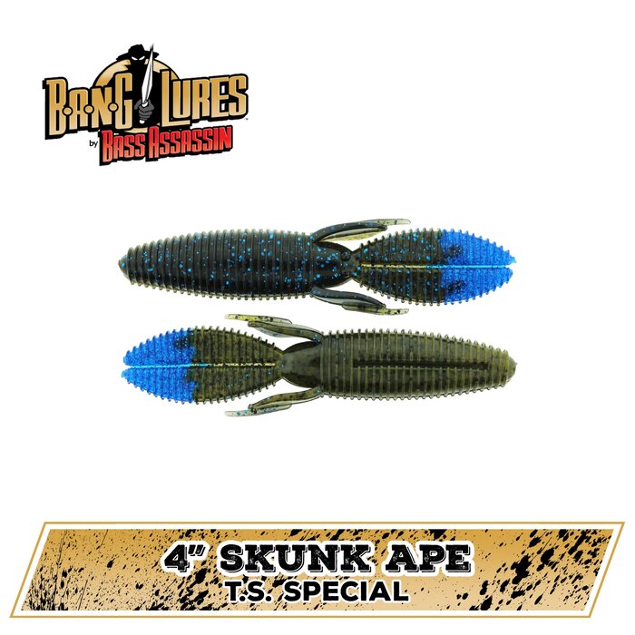 Bass Assassin B.A.N.G. Lures Skunk Ape