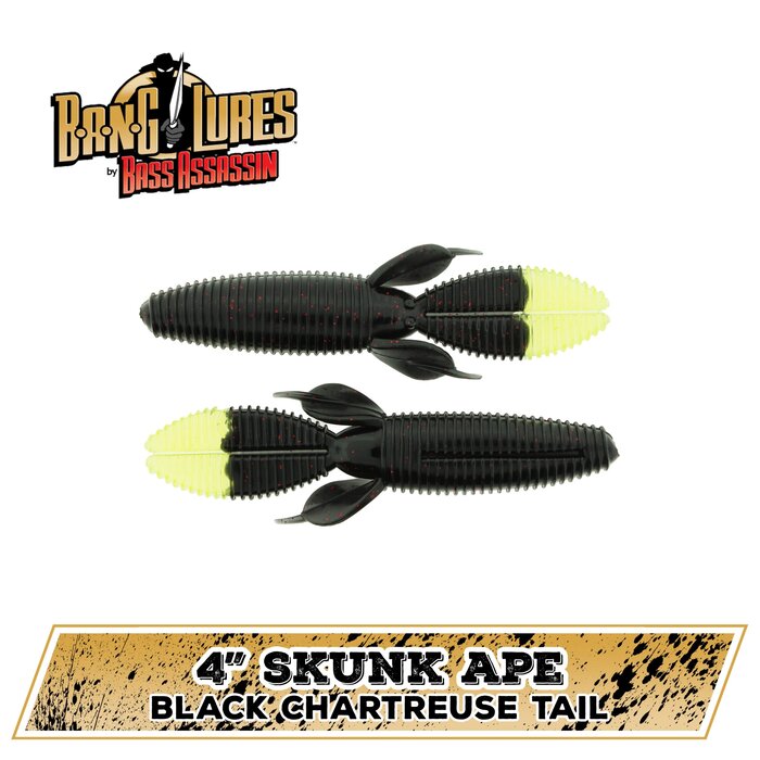 Bass Assassin B.A.N.G. Lures Skunk Ape
