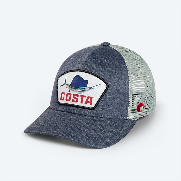 Costa del Mar XL Fit Truck Patch Sailfish Navy U