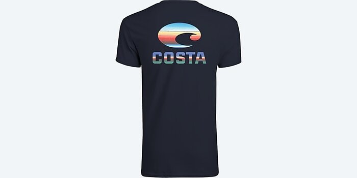 Costa Del Mar Fiesta Ss Crew Navy M