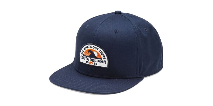 Costa del Mar Embroidered Maverick Snapback Hat Navy Blue