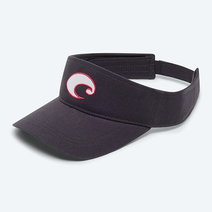 Costa Del Mar Men's Cotton Visor, Blue, One Size