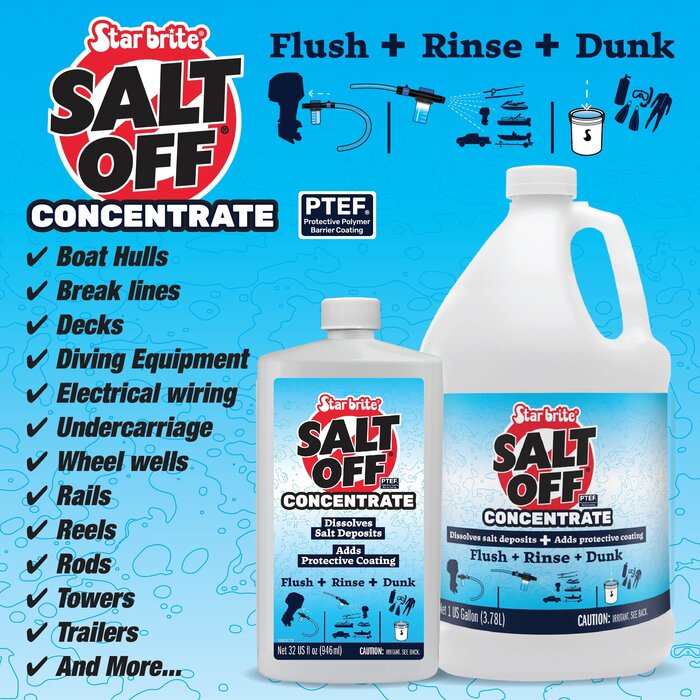 Star Brite Salt Off Concentrate - Salt Remover Wash & Engine Flush 32 oz