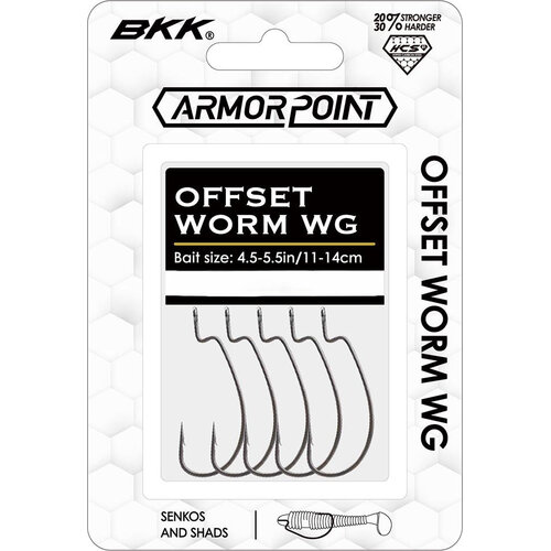 BKK Armor-Point Wide Gap Heavy-Duty Offset  Worm Hook