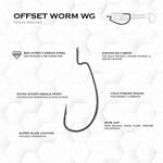 BKK Armor-Point Wide Gap Heavy-Duty Offset Worm Hook