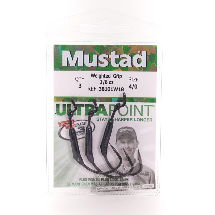 Mustad Weighted KVD Grip-Pin Hook