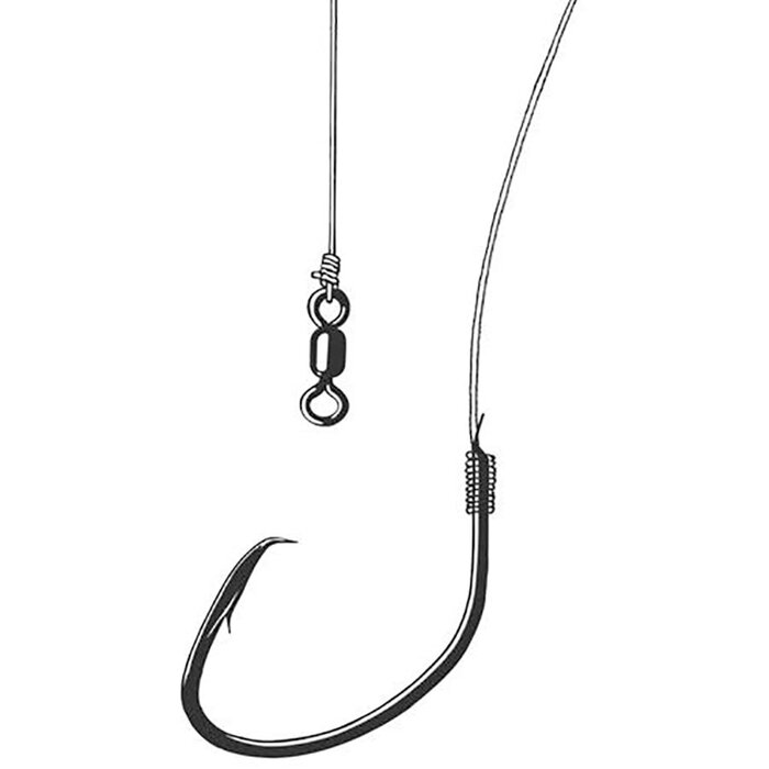 Owner Ghost Leader Circle Hook Rig w/ Fluorocarbon