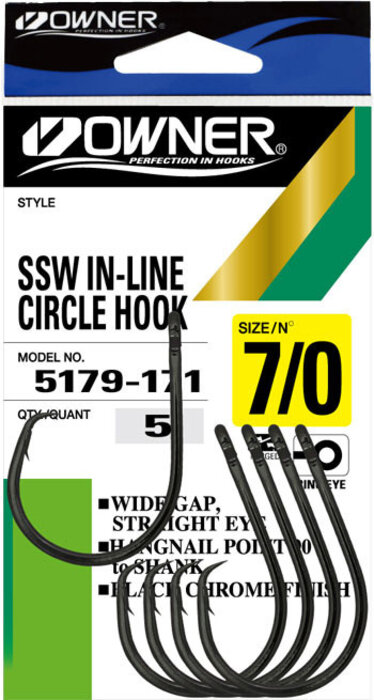 Owner SSW In-Line Circle Hook Pro Pack