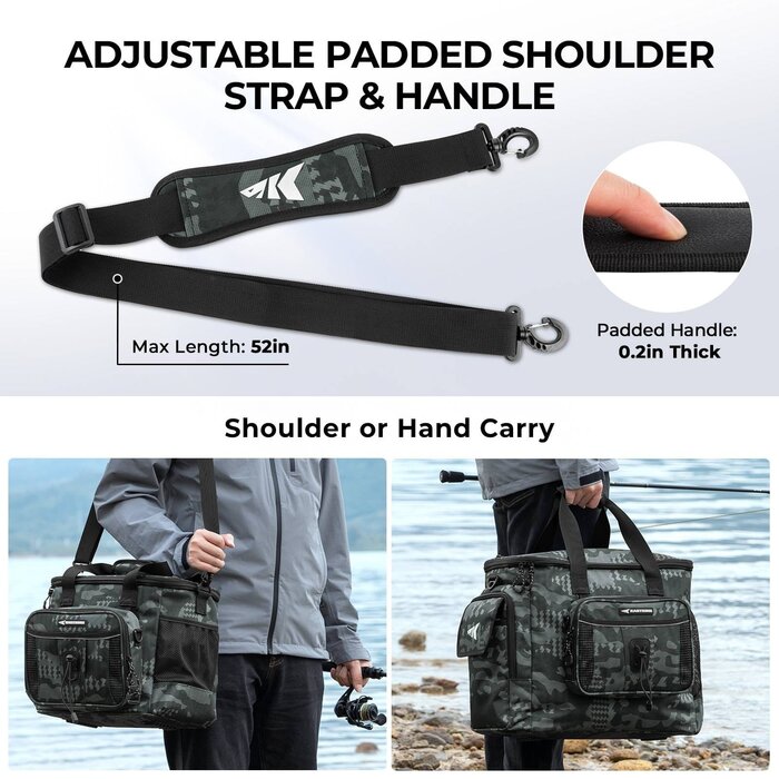 Kastking Bait Space Tackle Bag, Black Camo
