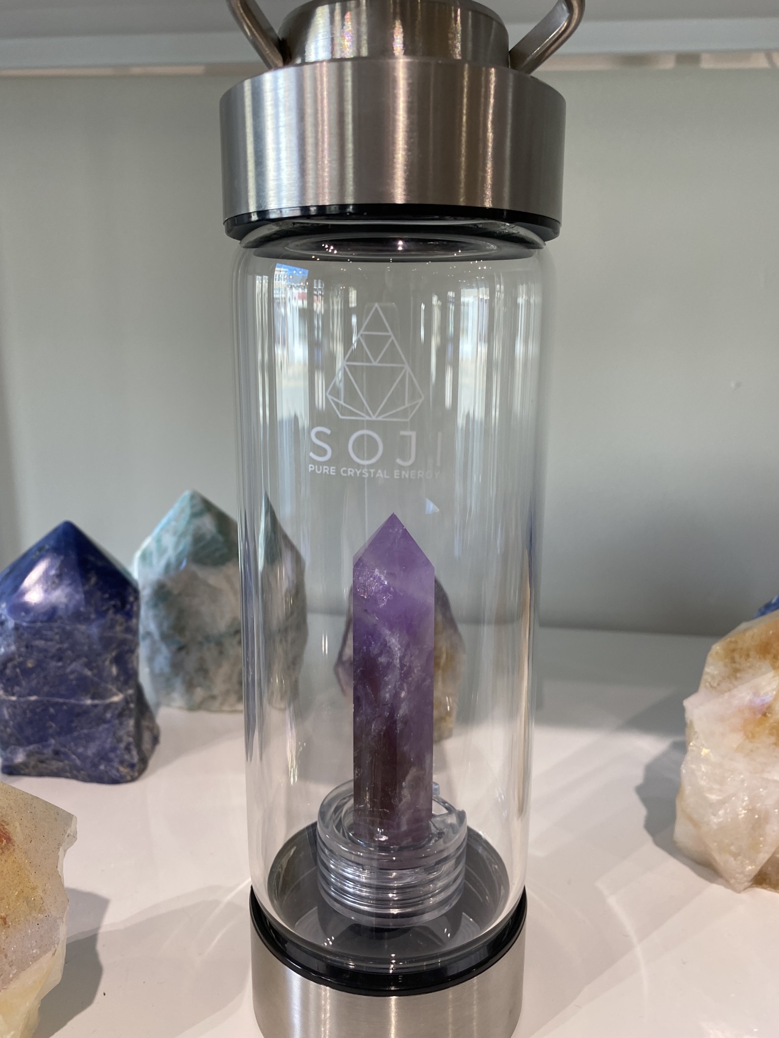Crystal Infused Water Bottle The Rock Box