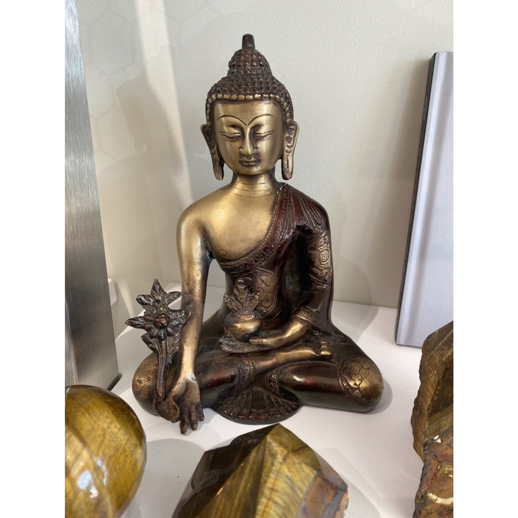 Buddha Brass Buddha 8"heart