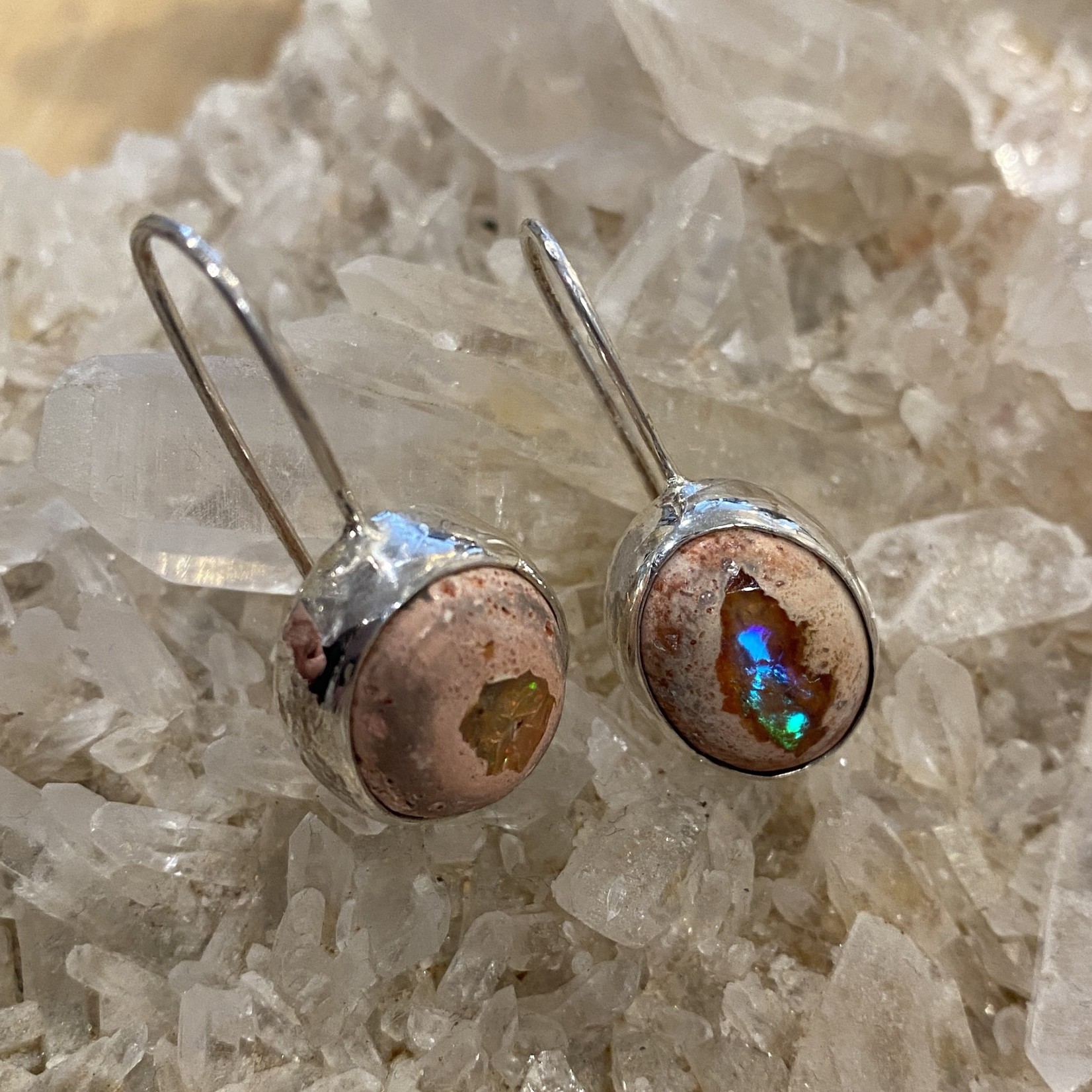 fire opal earrings